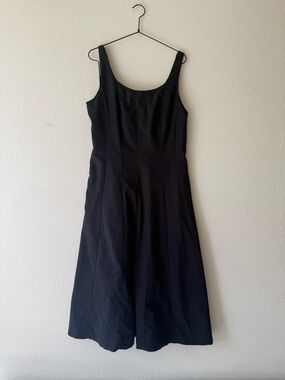 a new day Black Scoop Neck Midi Dress